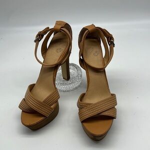 Colin Stuart Tan Heeled Sandals size 8.5